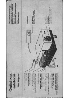 Rollei P 35 AF manual. Camera Instructions.